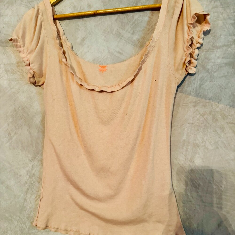 Anthropologie Light Weight Off the Shoulder Ruffle Top - Size 2